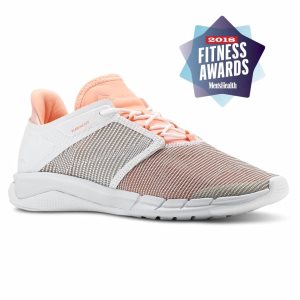 Reebok Fast Flexweave Laufschuhe Damen - Weiß/Rosa/Rot - DE 963-OLK